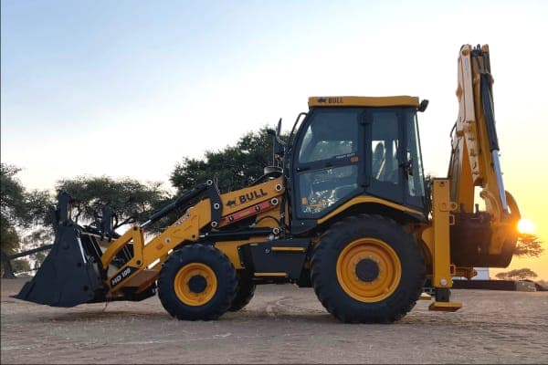 Dual-Purpose Backhoe Loader (4-in-1) - Industrial Heavy Duty Backhoe hired by Captain Investments Limited Zambia