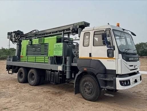 Truck-Mounted Rotary DTH Borehole Drilling Rig - Heavy Multi-Axle Truck Percussion Rig hired by Captain Investments Limited Zambia